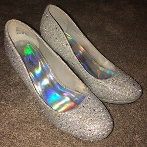 “Silver Slipper” Heels